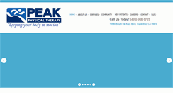 Desktop Screenshot of peakptcupertino.com