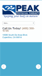 Mobile Screenshot of peakptcupertino.com